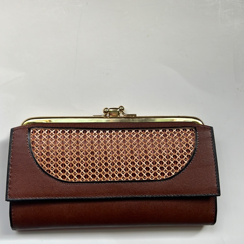 Vintage NWOT Princess Gardner cowhide leather wallet/checkbook